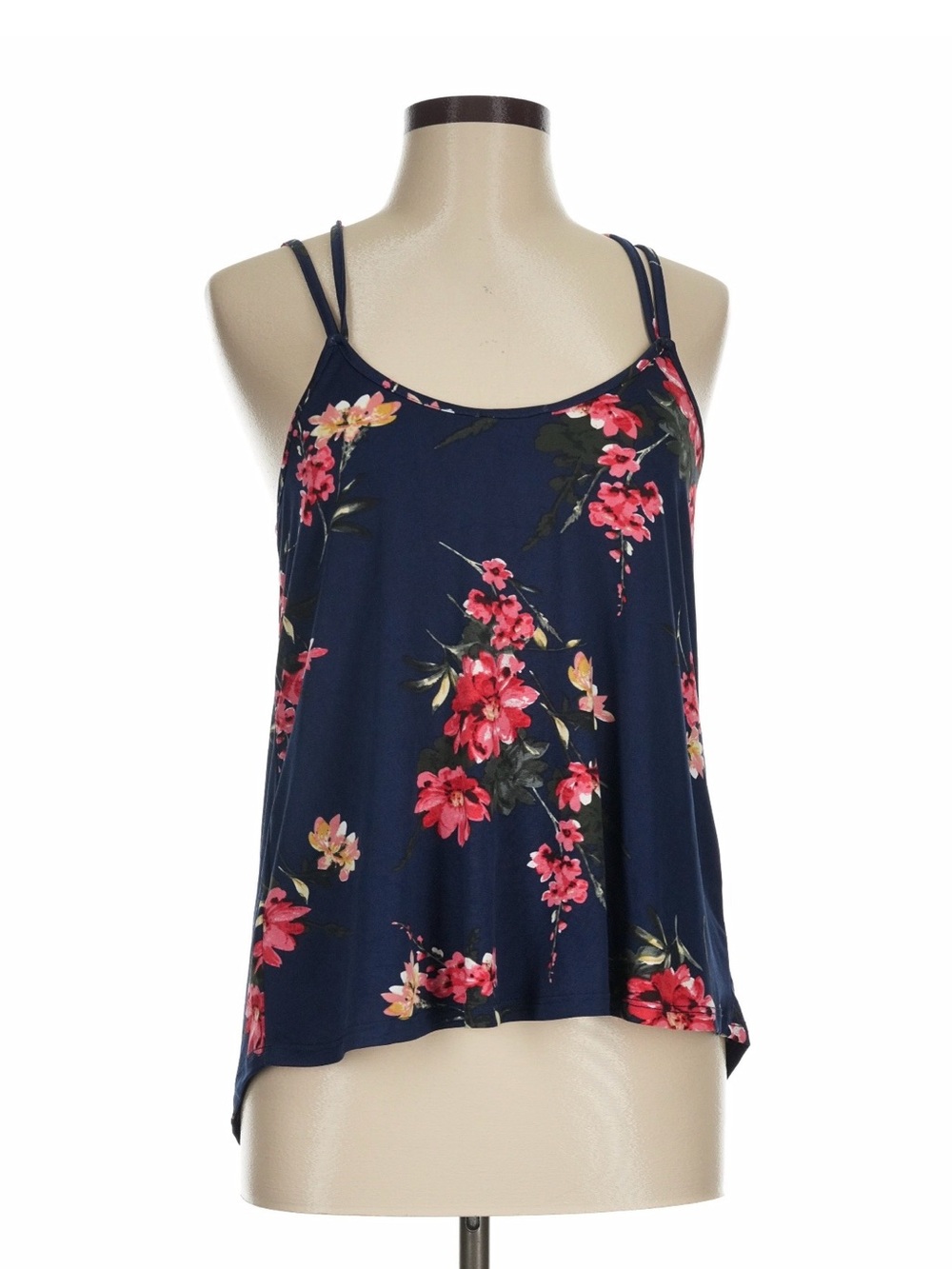 Papermoon Navy Floral Crisscross Back Cami